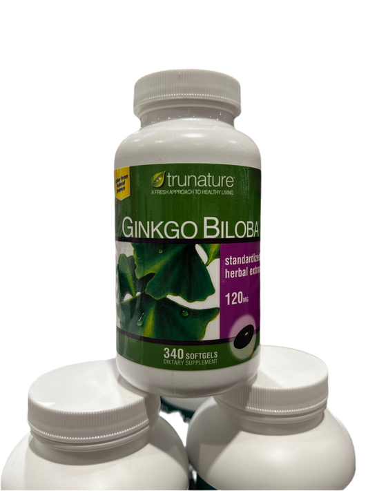 Trunature gingko biloba 120 mg 340 softgels bundle